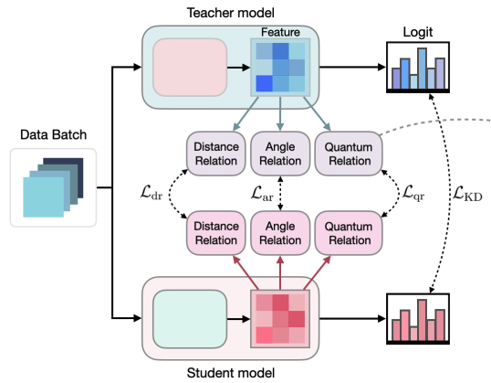 Quantum Relational Knowledge Distillation